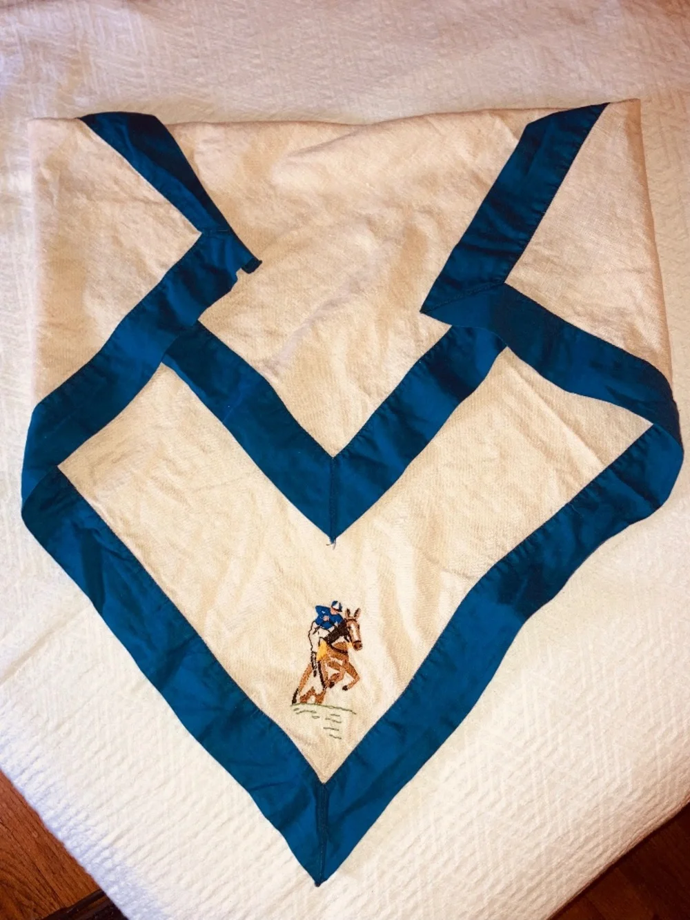 Equestrian Themed Small Tablecloth & Napkins